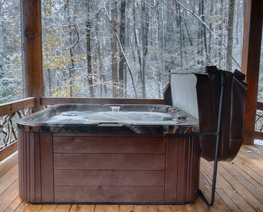 Protect and Cover Up Hot Tub in Winter Months